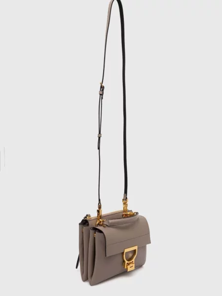Geanta crossbody Coccinelle din piele bej