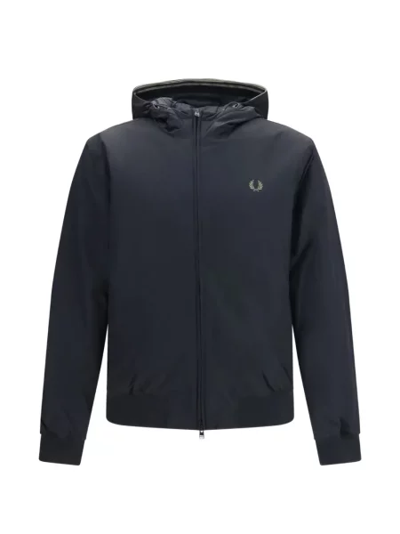 Geacă Fred Perry cu glugă negru