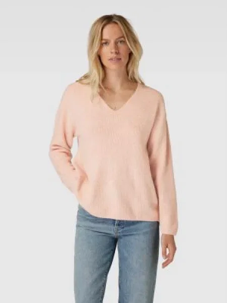 Sweter z dzianiny z fakturowanym wzorem model ‘CREWLEFILE’ Vero Moda