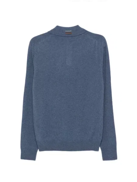 Μάλλινο polo Ps Paul Smith μπλε
