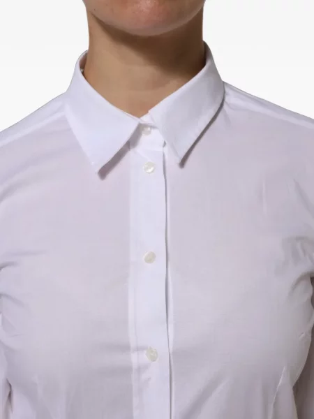 Gulerat lung cămașă Dolce & Gabbana alb