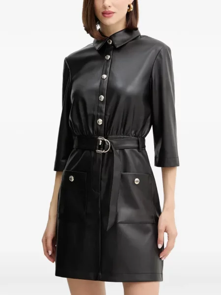 Cu centură rochie mini Morgan negru