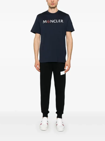 Tricou Moncler cu imagine albastru