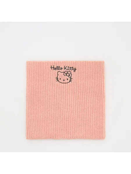 Reserved Hello Kitty nákrčník s výšivkou broskvová