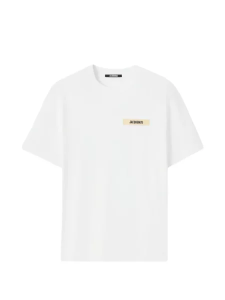 Tricou Jacquemus cu autograf alb