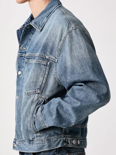 Tommy Jeans дънково яке мъжко от синьо