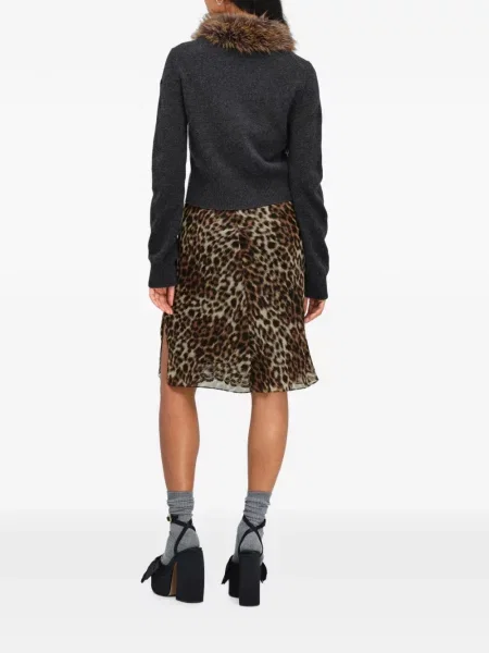 Cardigan Marc Jacobs cu blană gri