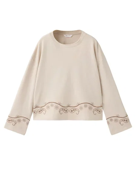 MANGO KIDS Tricou PASMINA / cappuccino maro