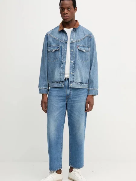 Rifľová bunda Levi's modrá