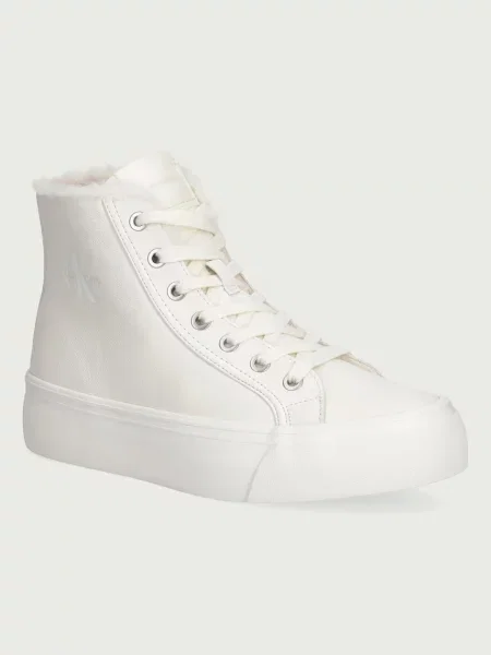 Pantofi Calvin Klein Jeans cu blană bej