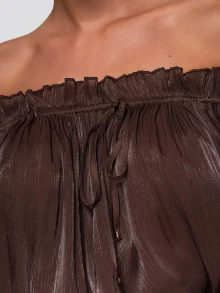 Scurt top Ombre maro