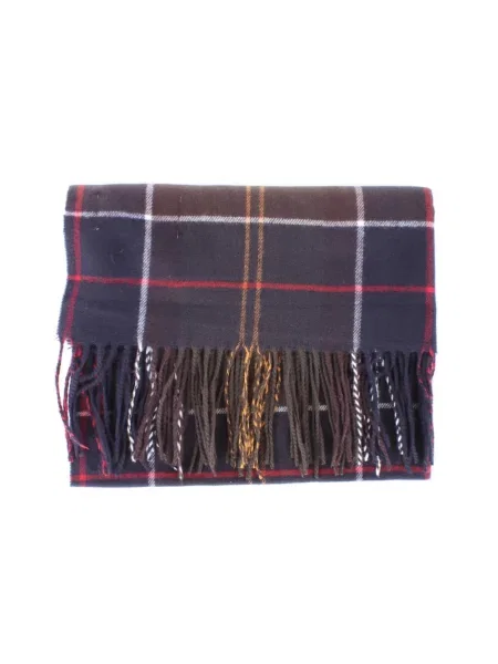 Szal z wzorem na całej powierzchni model HAILES' Barbour zielona