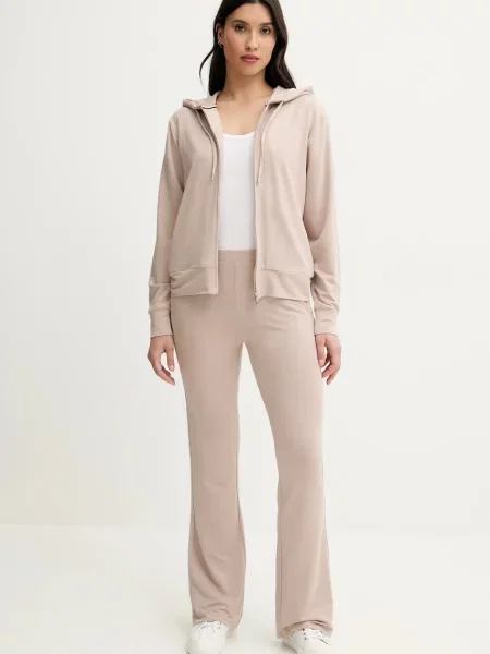 Однотонные спортивные штаны Boss бежевые