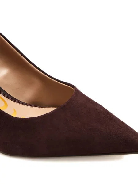 Pantofi cu toc Sam Edelman din piele de căprioară maro