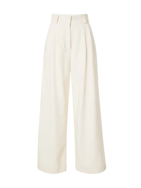 IVY OAK Hlače Prescilla Ann Écru Wide Leg