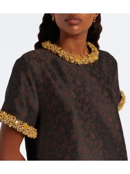 Rochie Simkhai din jacard maro