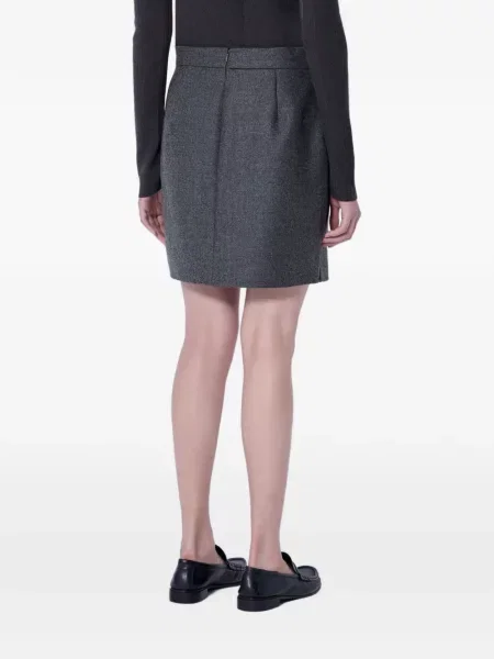 Fustă Max Mara de lână gri