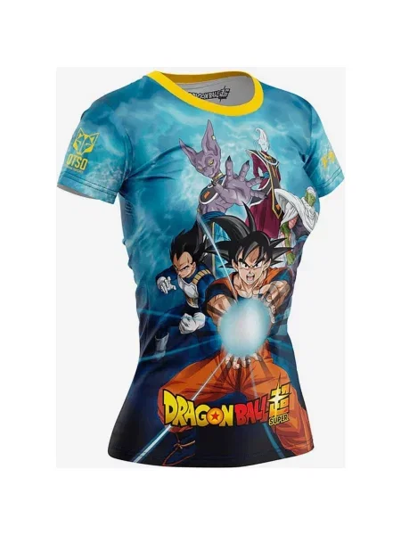 Koszulka Otso Dragon Ball z krótkim rękawem ciemnoniebiesko-czerwona S czerwona