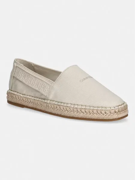 Espadrile Calvin Klein Espadrille Webbing Cv Écru bež