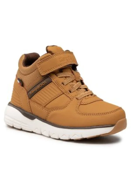 Detské topánky KangaROOS K-TS Caspo EV RTX tan/dark brown hnedá