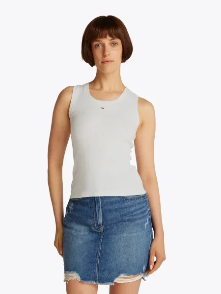 Tommy Jeans Top Essentials ecru
