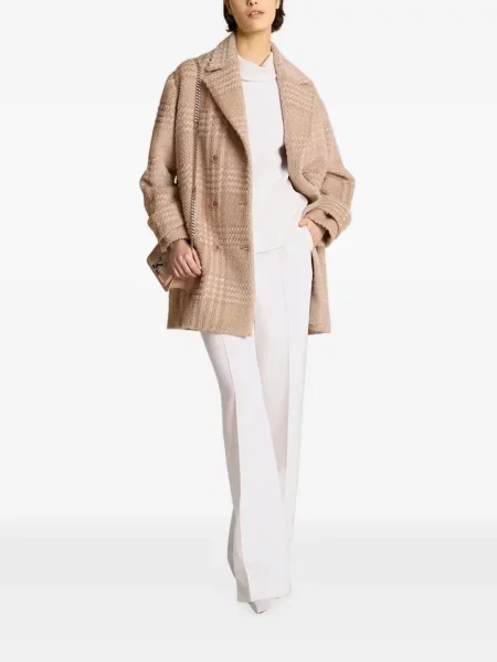 Pantaloni Kiton de lână alb