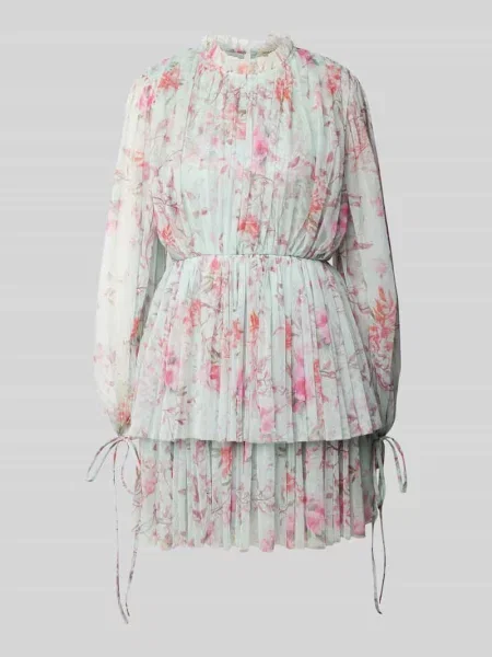 Sukienka koktajlowa ze stójką Lace & Beads