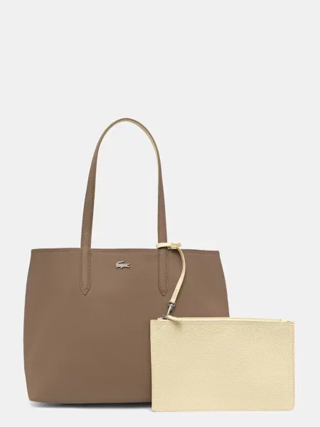 Geantă Lacoste Colorat bej