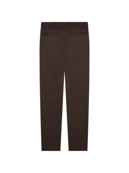 Pantaloni Valenza de flanelă maro