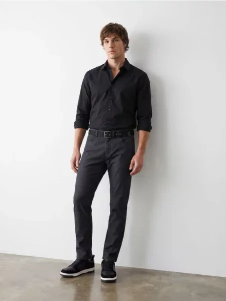 Sinsay Košile slim fit černá