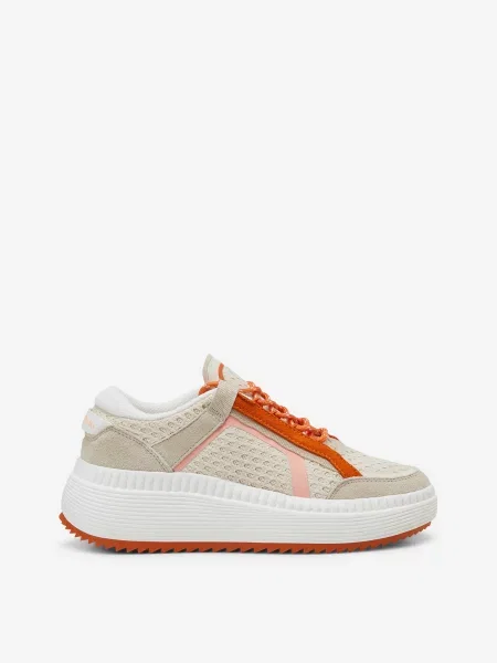 Кожаные кроссовки Marc O'polo оранжевые