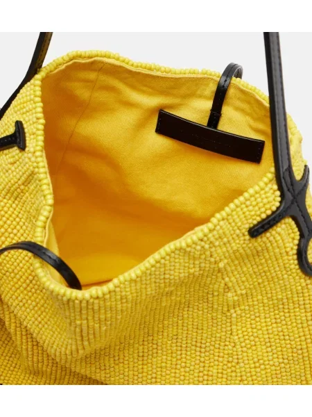 Usnjena torbica Jw Anderson kroglice rumena