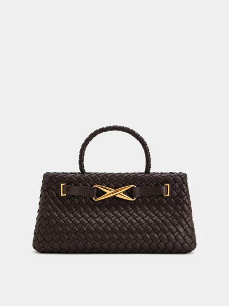 Кожаная сумка Jw Pei коричневая