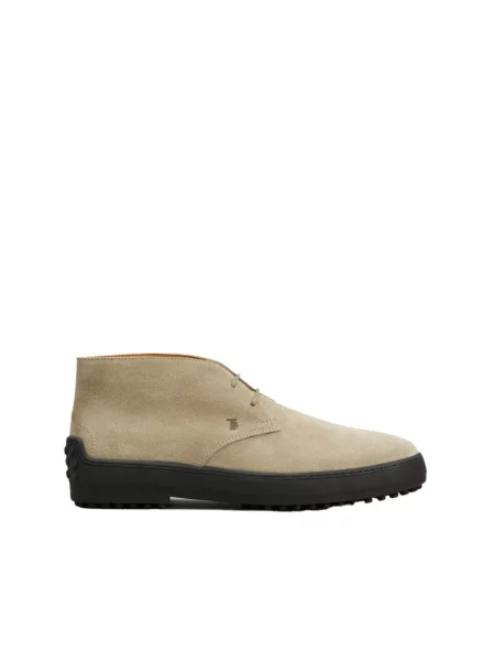 Botki Tod's skórzane beżowe
