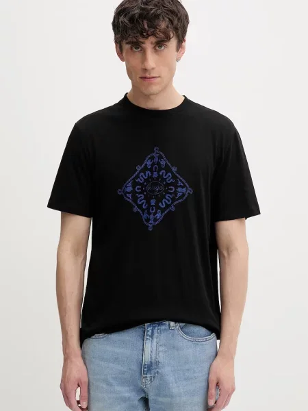 HUGO Blue kratka majica Nerberri črna