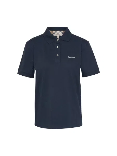 Koszulka polo Barbour niebieska