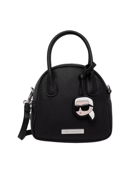 Karl Lagerfeld torebka crossbody z imitacji skóry IKON czarna