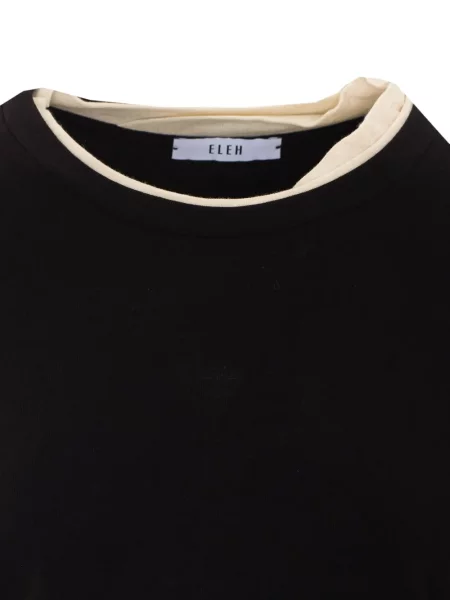 Tricou Eleh cu decolteu rotund negru