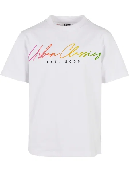 Urban Classics Tričko / oranžová / pink / offwhite zelená