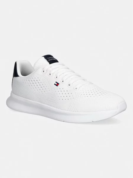 Tommy Hilfiger LIGHTWEIGHT RUNNER KNIT sneakers pentru bărbați alb