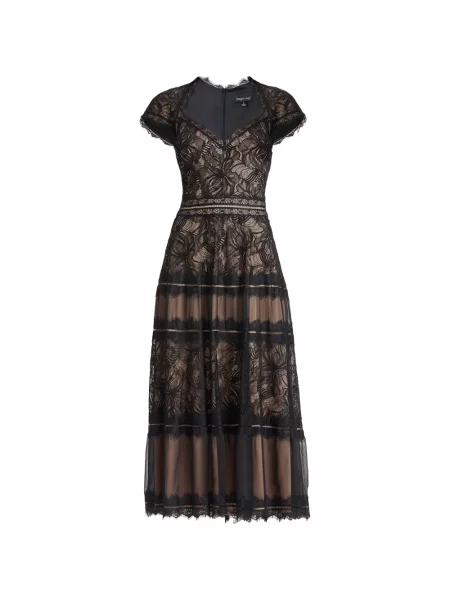 Rochie Tadashi Shoji din dantelă negru