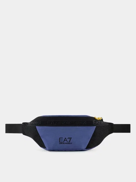 Поясна сумка Синій/чорний чорна