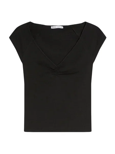 Bershka Majica črna