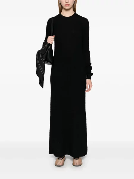 Rochie maxi Toteme tricotate de costum negru