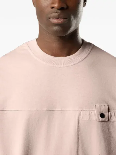Μπλούζα Stone Island από ζέρσεϋ πέτρες ροζ
