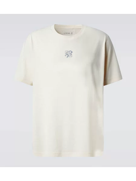 Tricou Loewe din jerseu alb