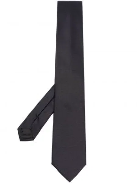 Cravată Emporio Armani de mătase negru