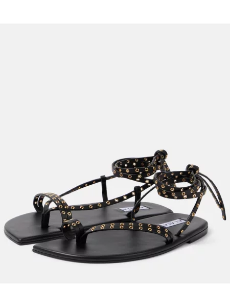 Sandale Alaïa din piele negru