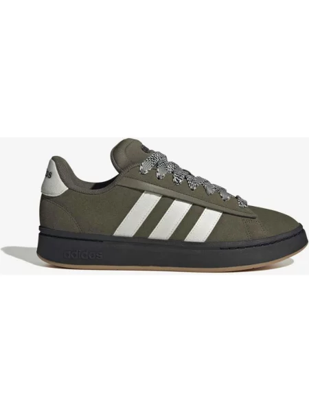 Buty do biegania adidas Grand Court Alpha zielony oliwkowy czarny biały