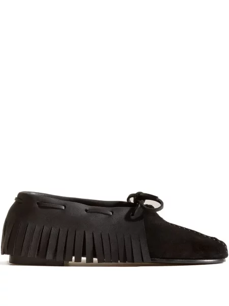 Pantofi loafer Hereu cu franjuri negru